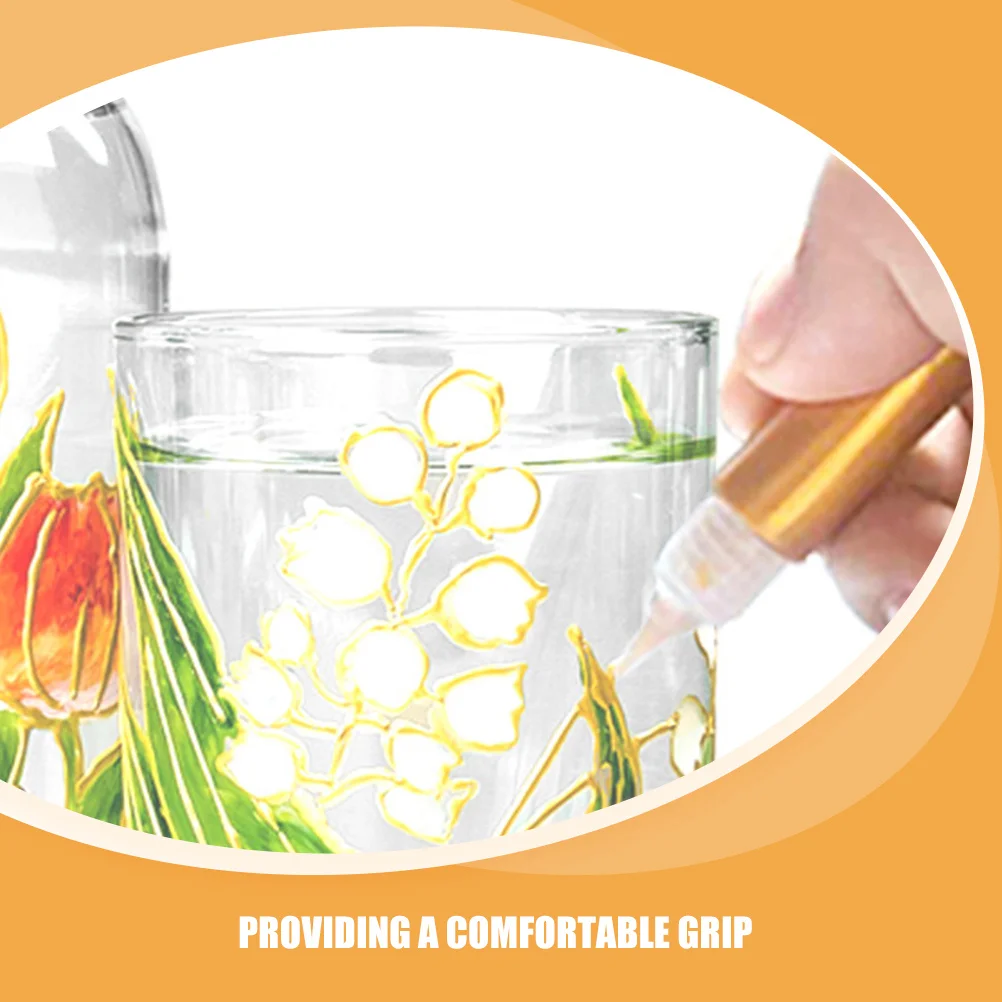 Stylos à effet 3D doré, 6 pièces, acrylique, lignes fines, peinture artistique, stylo fluide de masquage pour aquarelle, brosse Portable, stylo aquarelle de voyage