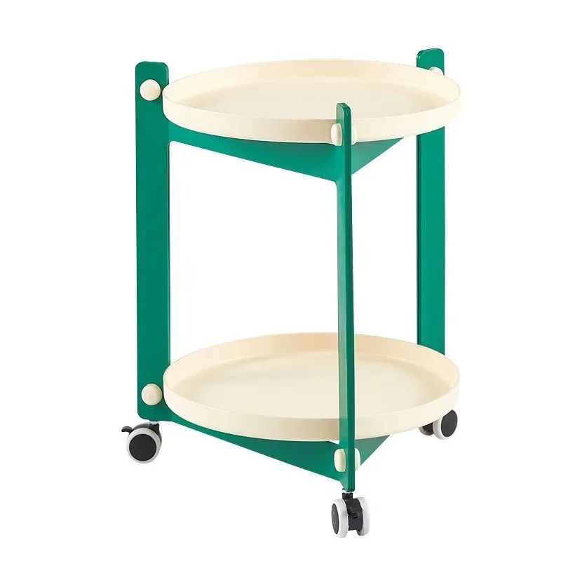 

Creative corner table by the sofa, mini balcony, small table by the bed, mobile simple cart