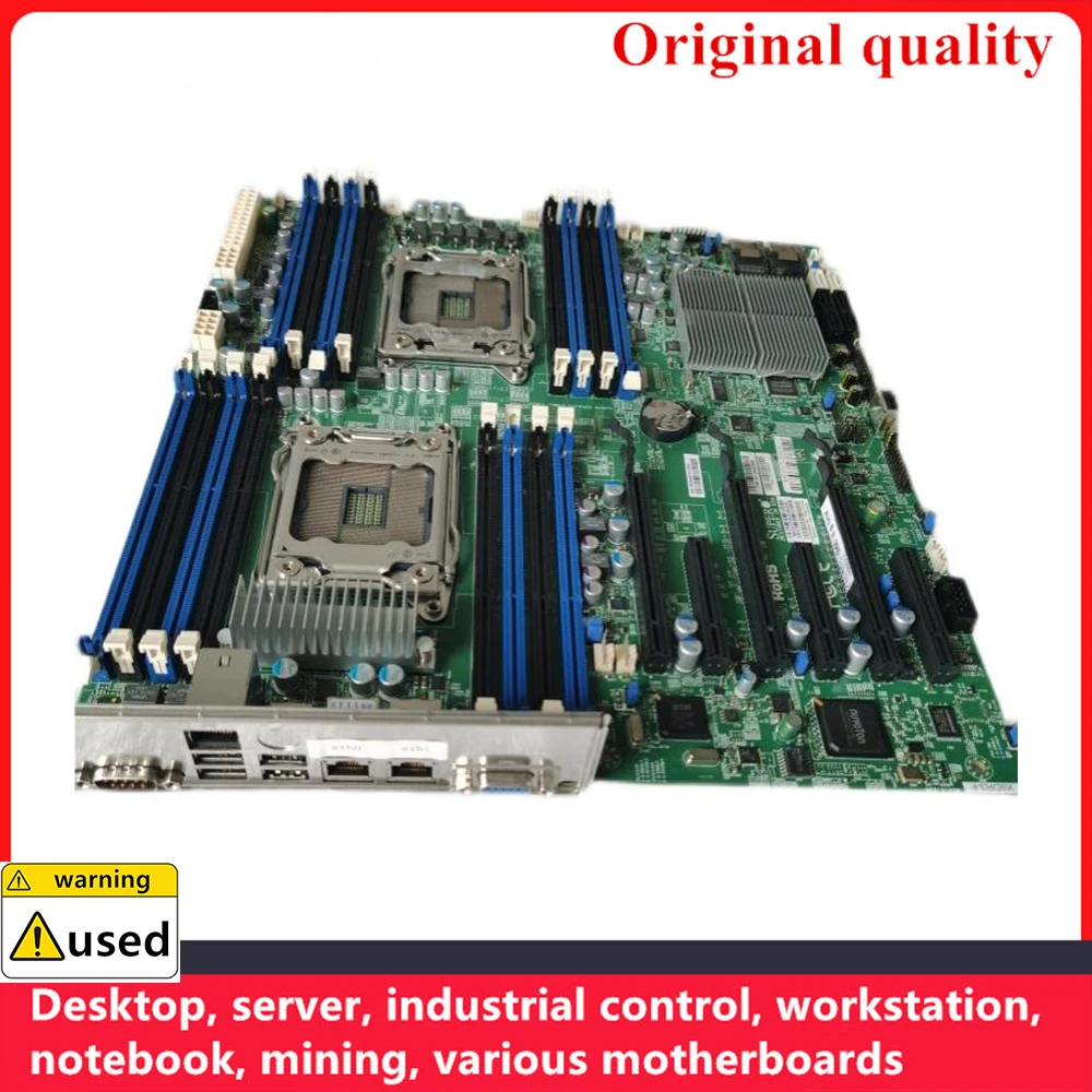 Gebruikt Voor Supermicro X9DRi-F Moederborden C602 Lga 2011 Ddr3 Ecc 512G Server Werkstation Moederbord PCI-E3.0 Sata3 Usb3.0