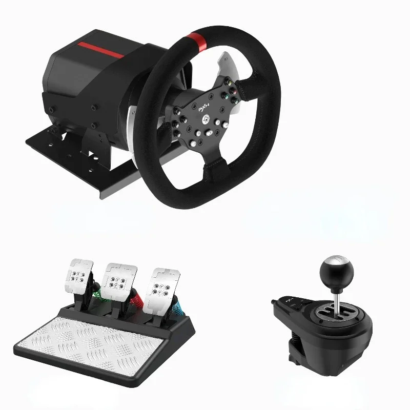 

Three-in-One Racing Car Simulator Steering Wheel Driving Force Feedback Game Wild Drag Racing