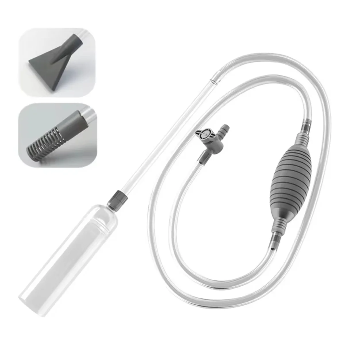 AB52 Large Fish Tank Aquarium Siphon Vacuum Gravel/Sand Washing and Water Change Cleaning Tool Kit with Extension Tube