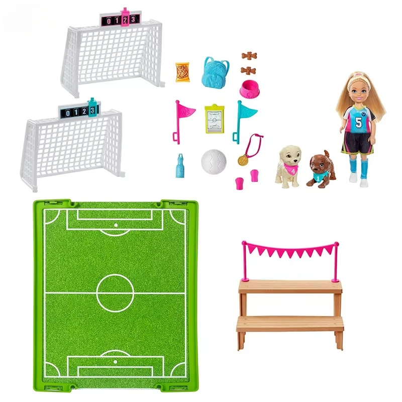 Accesorios originales para muñecas Barbie del Club de fútbol con ropa, juguetes para niños y niñas, regalo deportivo, juguetes encantadores para bebés de dibujos animados