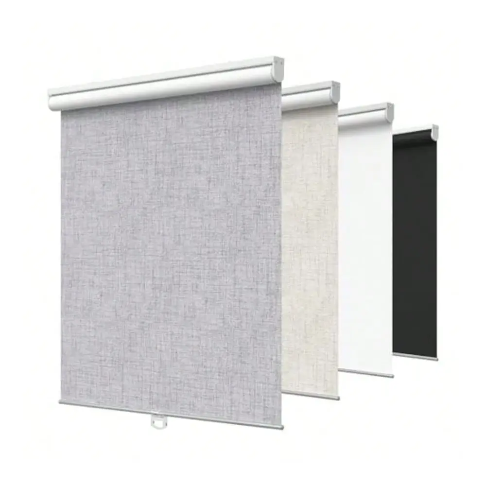 Blackout Roller Window Shades Window Blinds Cordl With Thermal Insulated UV Protection Fabric Mini French Door Blinds For Home