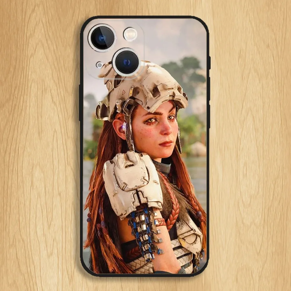 Horizon Zero Dawn Aloy Phone Case For iPhone15,14,13,12,11,Pro,Max,Plus,Mini,X,XS,XR,8,7,6,S,Plus,SE Soft Black Case