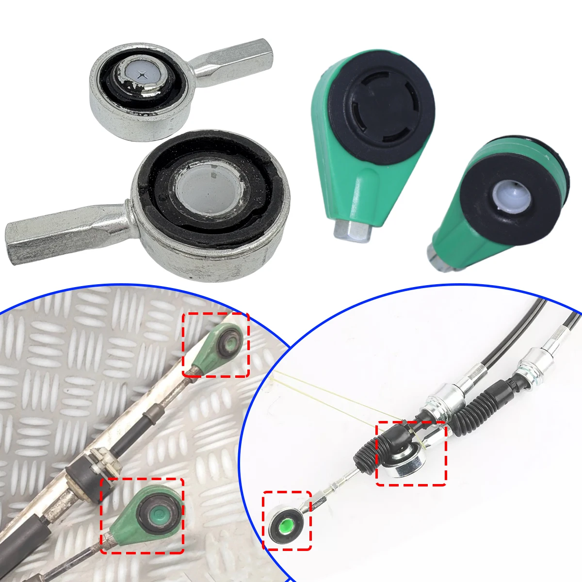 

Для Ford KA 2007-ручная коробка передач, трос переключения передач, втулка рычага переключения передач, селектор, соединительный конец, сменные детали, комплект втулок Trans