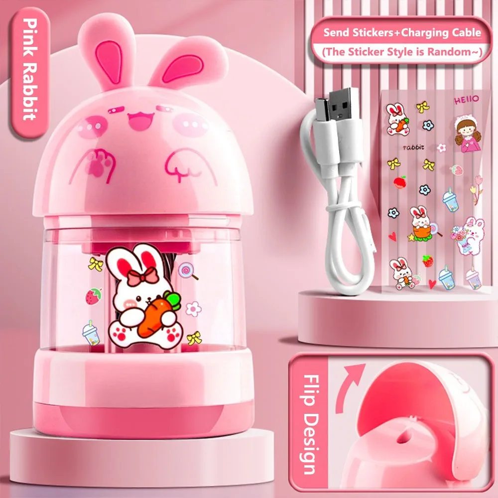 

Антипригарная точилка для карандашей, автоматически вставляет канцелярские принадлежности, полностью автоматическая точилка для карандашей, перезаряжаемая