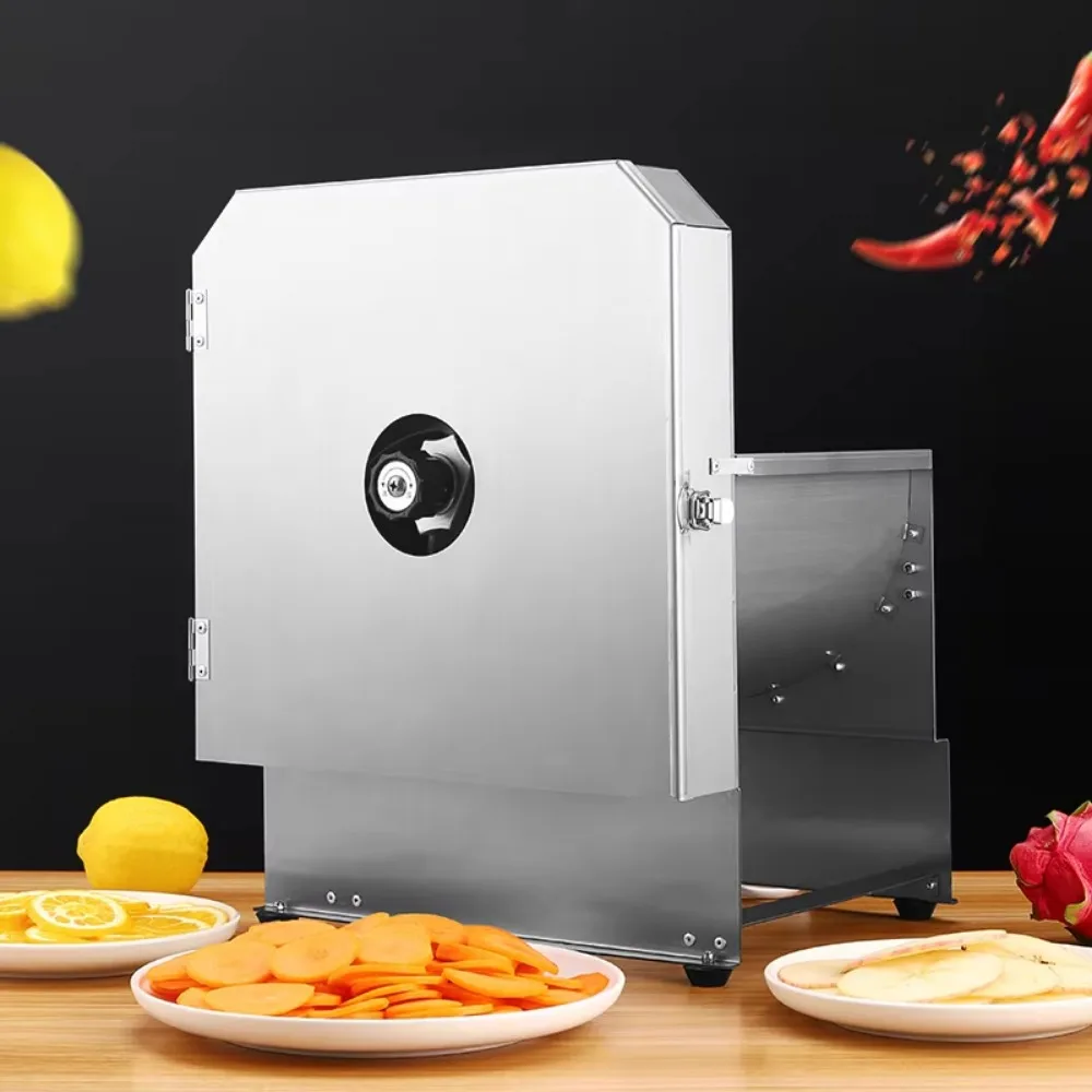 Commercial Automatic Electric Apple Onion Fruit and Vegetable Chopper Slicer Restaurant Electric Vegetable Slicer Cutter Machine