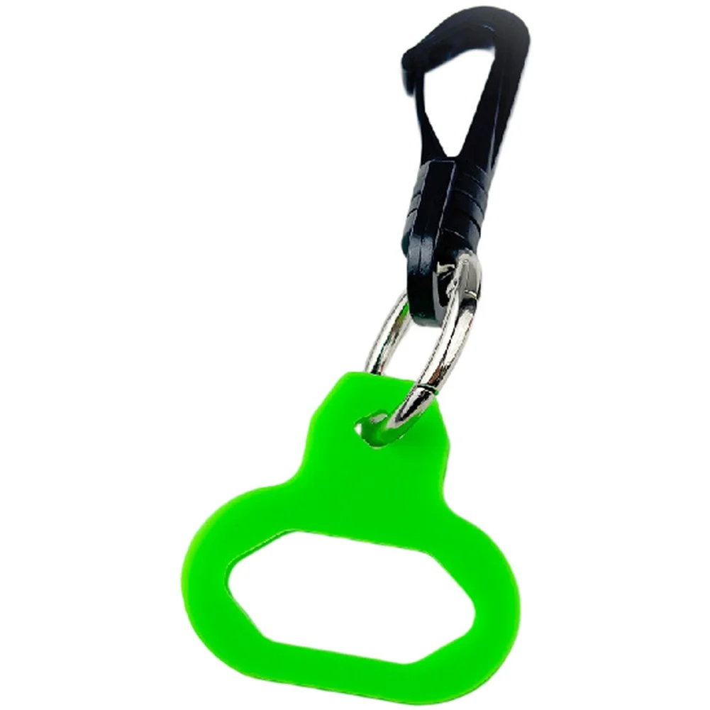 سلسلة مفاتيح بخطاف للغوص مع غلاف معلق من السيليكون والبلاستيك سريع التحرير لتأمين المنظمين وخراطيم الغوص #3