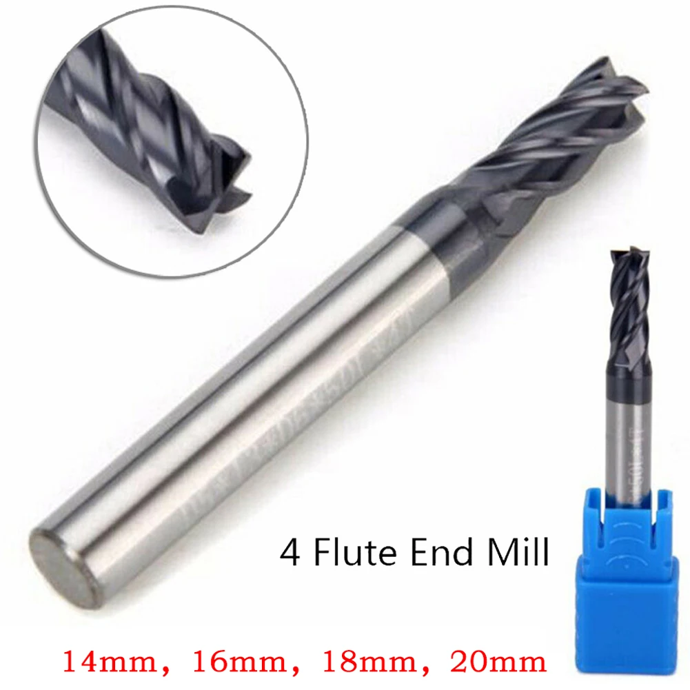 Fräser mit vier Nuten, Vollhartmetall-Schaftfräser, perfekt für End- und Schruppwerkzeuge, geeignet für alle CNC-Fräser