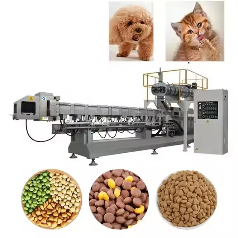 Precise Batching System High Return Rate CE Certified 1200KG/H Pet Dog Food Machine for Automated Dog Treat Manufacturing Plants