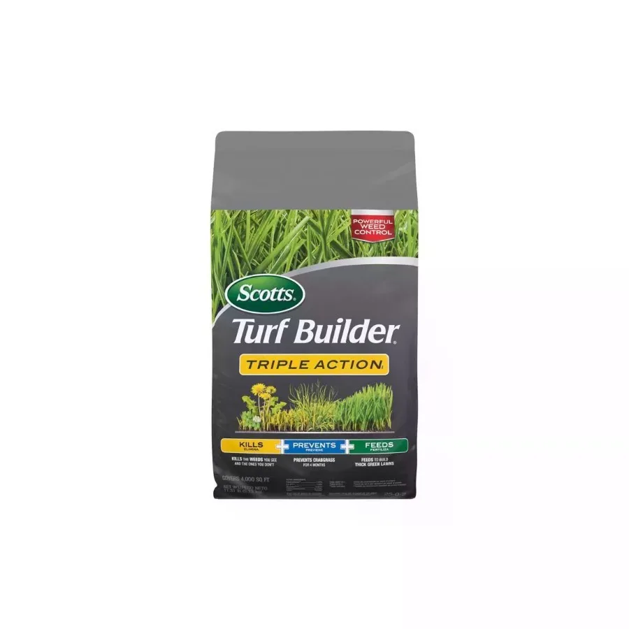 

Scotts Turf Builder Triple Action Weed Feed Lawn Fertilizer For Multiple Grass Types 4000 sq ft