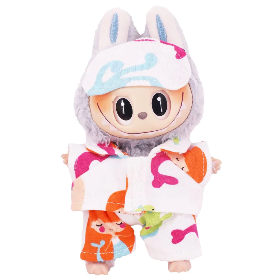 DNMH – Ensemble De Vêtements Et Accessoires Pour Poupée De 17 Cm (Labubu) – Chapeau, Pull Et Bouteille – Sans Poupée
