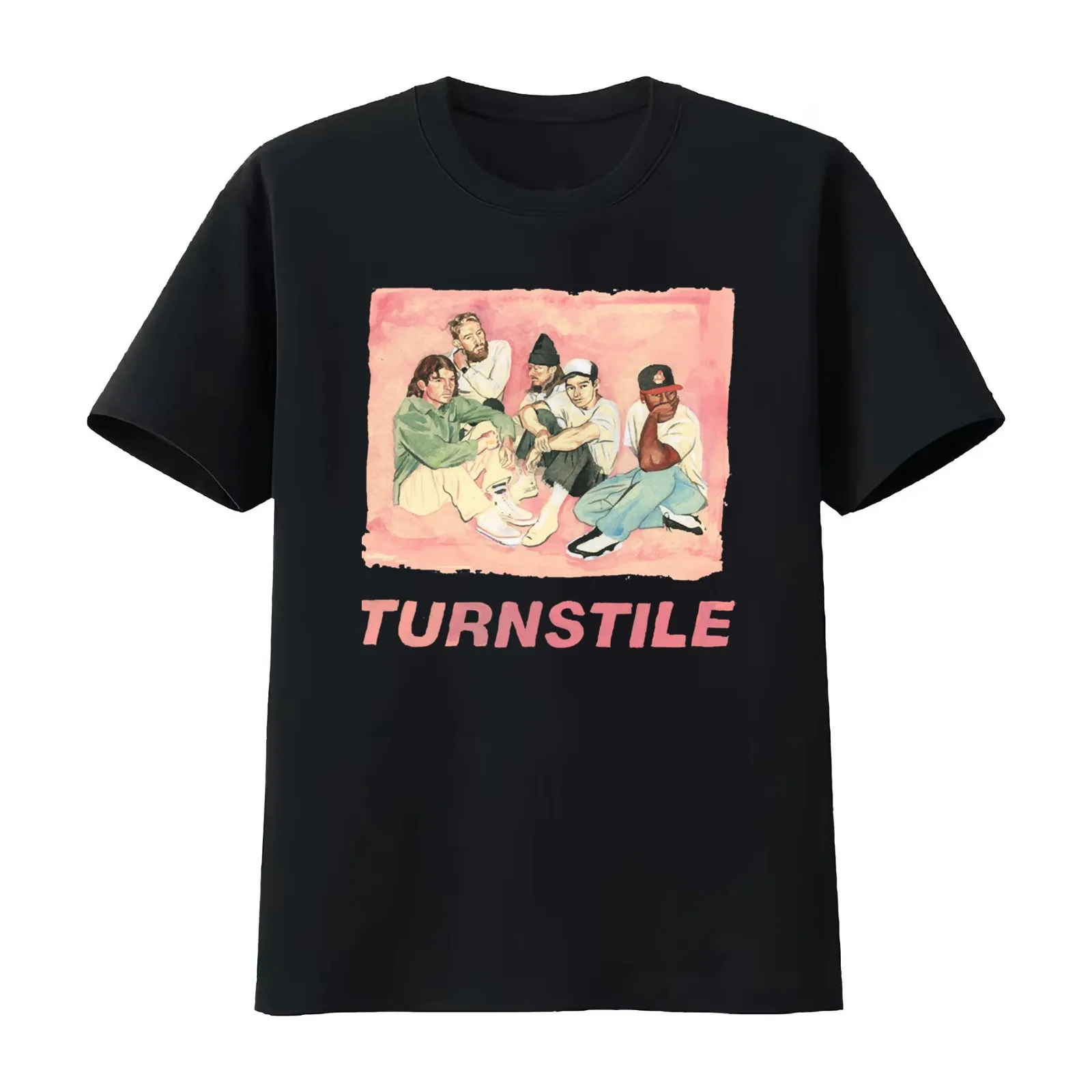 Turnstile Love Connection T-Shirt Summer Casual Cotton Tee Oversized Streetwear Tops Vintage Graphic Print Unisex Men Women