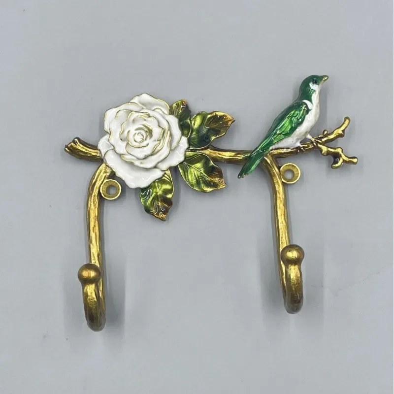 Export creative painted hook metal wall hanging hanging coat hook wall entrance art home decoration