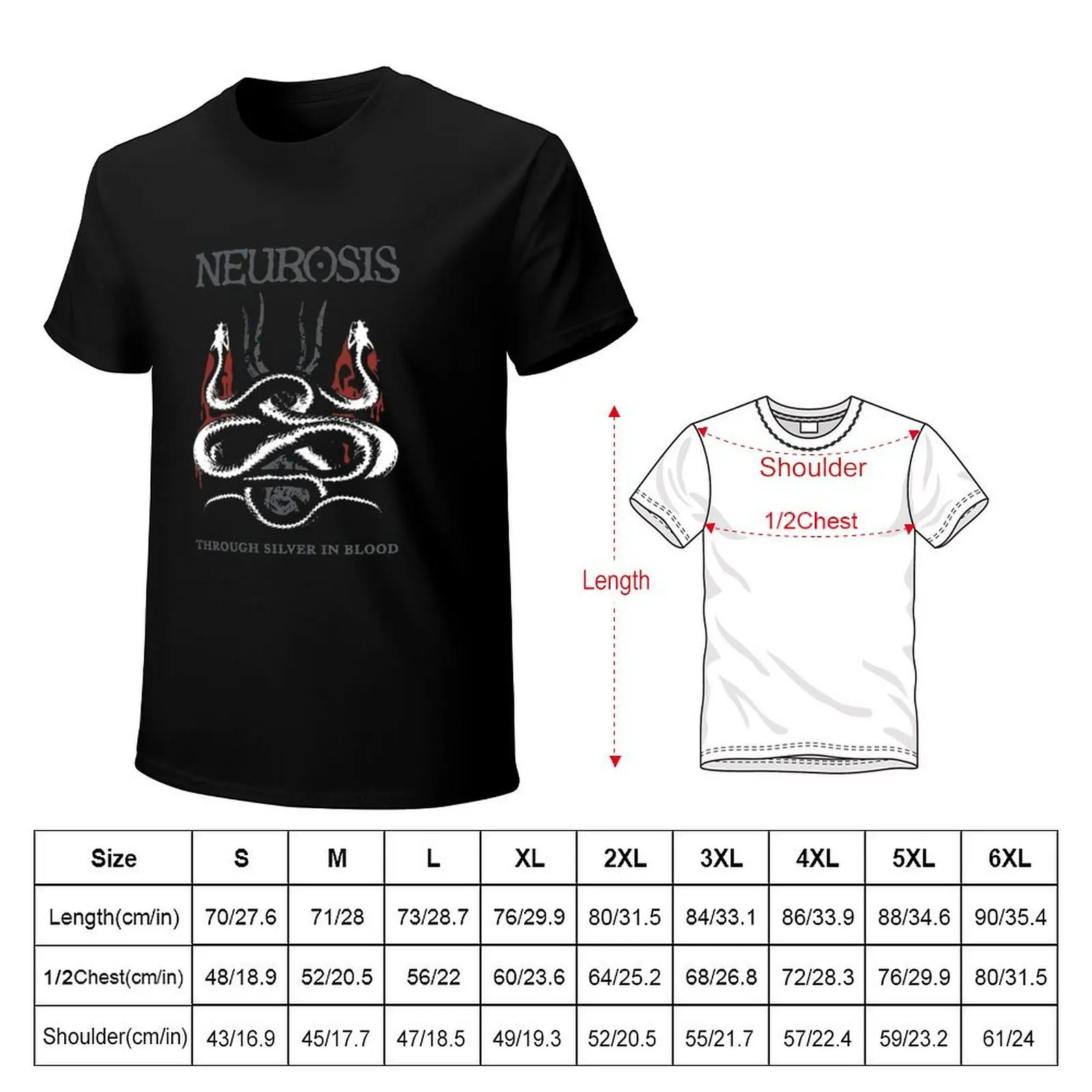 Neurosis Through Silver in Blood T-Shirt Festival Short Sleeve T-Shirt