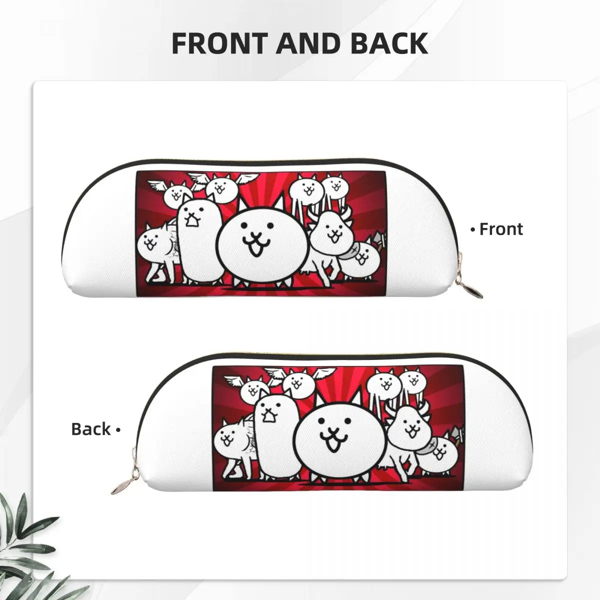 مقلمة Nyanko Great War Battle Cats مقلمة وحقيبة تخزين وأدوات مكتبية وحقيبة أقلام رصاص ذات سعة كبيرة للأطفال