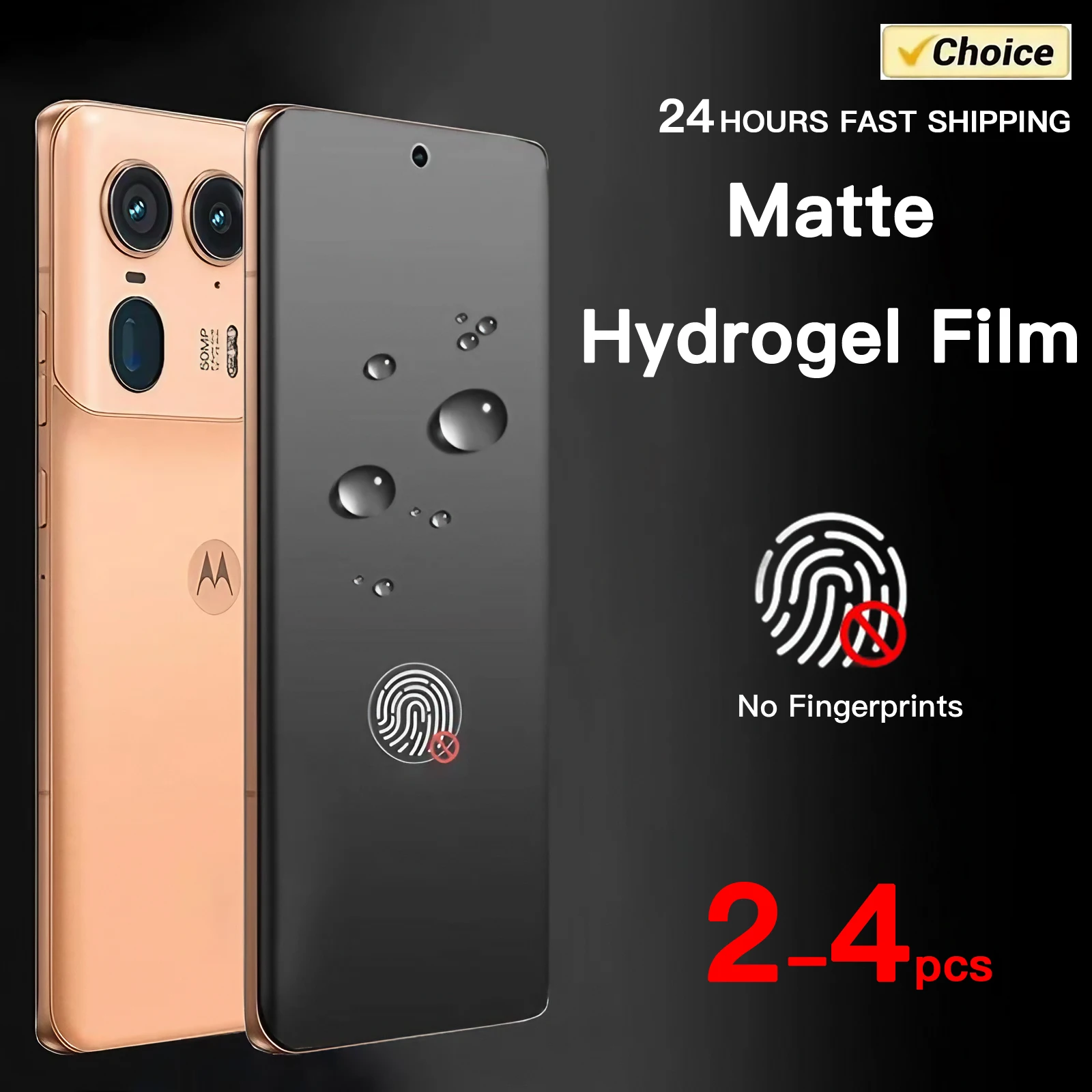 

2-4PCS Matte Hydrogel Film for Motorola Edge 60 50 40 Fusion Ultra Pro Neo Screen Protector for MOTO Edge Not Tempered Glass