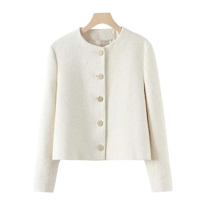 Women's New Fashion Style Round Neck Jacket Top for Women