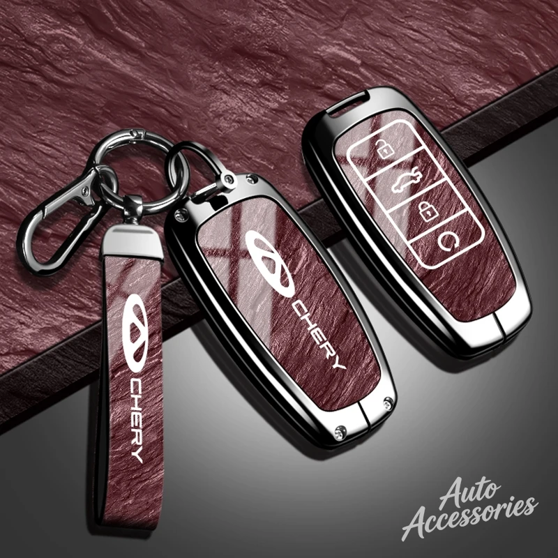 

High Quality Car Key Case Cover Alloy Shell Pendant Keychain Accessories For Chery Omoda 5 Tiggo 8Pro 7Plus 9 Plus Pro Arrizo6 8