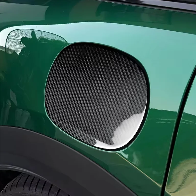 

Fuel Tank Cap Cover Sticker Hard Real Carbon Fiber For BMW Mini Cooper S F65 2024 2025 Car Accessories