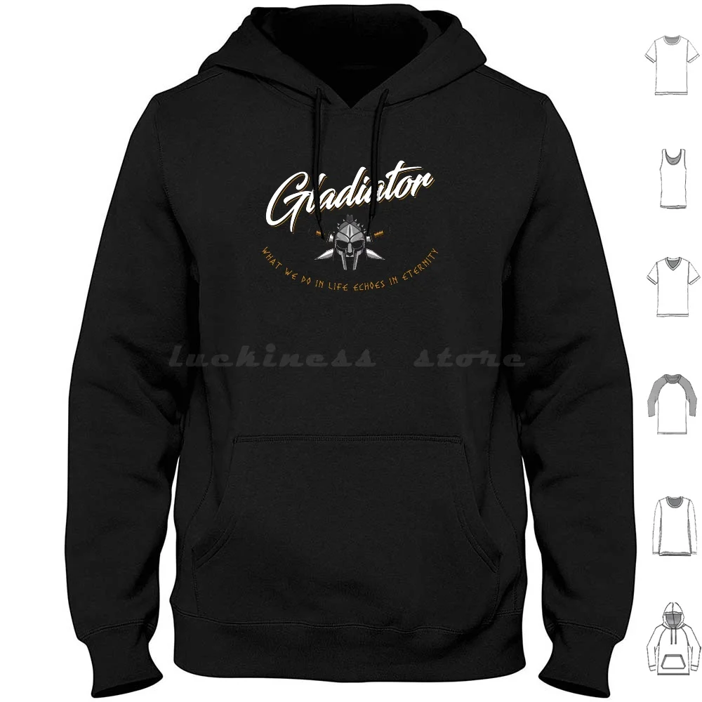 

Gladiator , What We Do In Life Echoes In Hoodies Long Sleeve Cool New Popular Recent Trending Top Pick Best Seller Top