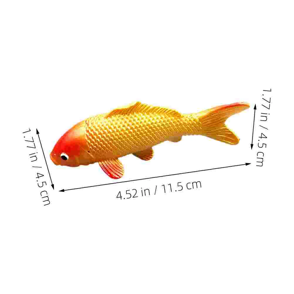 Planta simulada modelo koi decoração doméstica pequenas figuras de animais do oceano animais de peixe em pvc