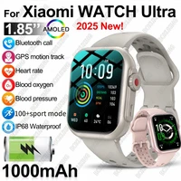 2025 nuevo para Xiaomi reloj inteligente hombres mujeres 1,85 pulgadas HD AMOLED pantalla completamente táctil IP68 impermeable Bluetooth llamada SmartWatch hombre