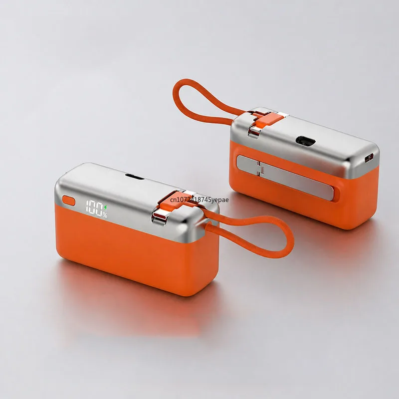 

New 10000mAh Mini Power Bank With Dual Plug PD20W 22.5W Fast Charging Portable External Battery Charger for iPhone 17 16 Xiaomi