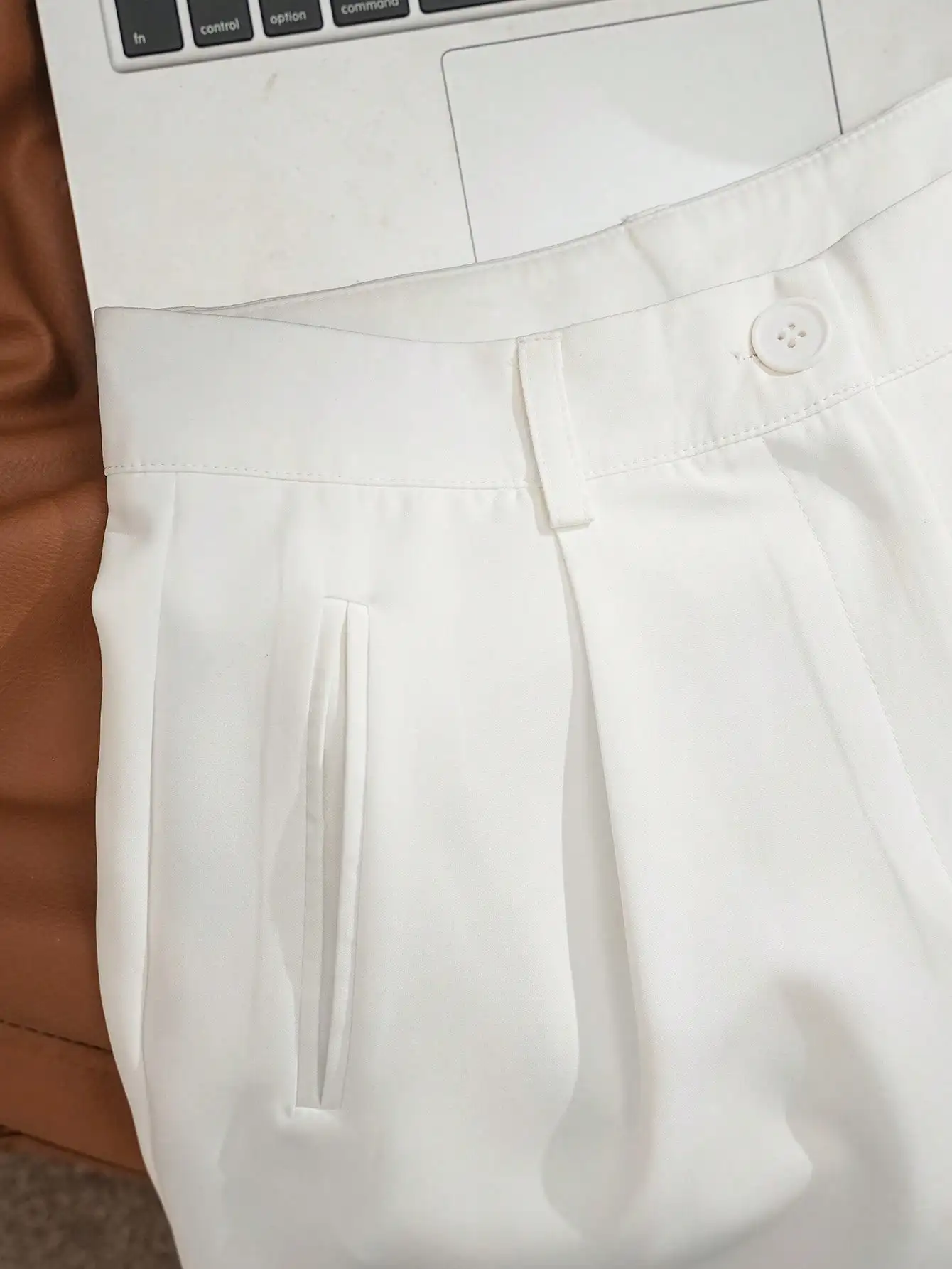 

Белые свободные повседневные шорты с высокой талией для женщин, утягивающие, с широкими штанинами