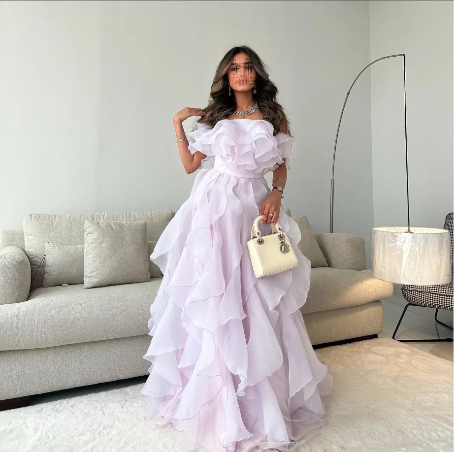 

2024 SleevelessOff the Shoulder Prom Dresses Pleated Beadings Party Gowns Robes de soirée Ankle Length Formal Occasion Dresses