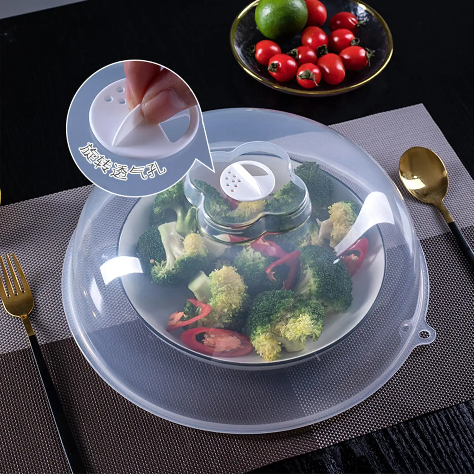Microwave Oven Heating Cover Household Microwave Splatter Proof Covers Transparent Safety Food Splash Protector