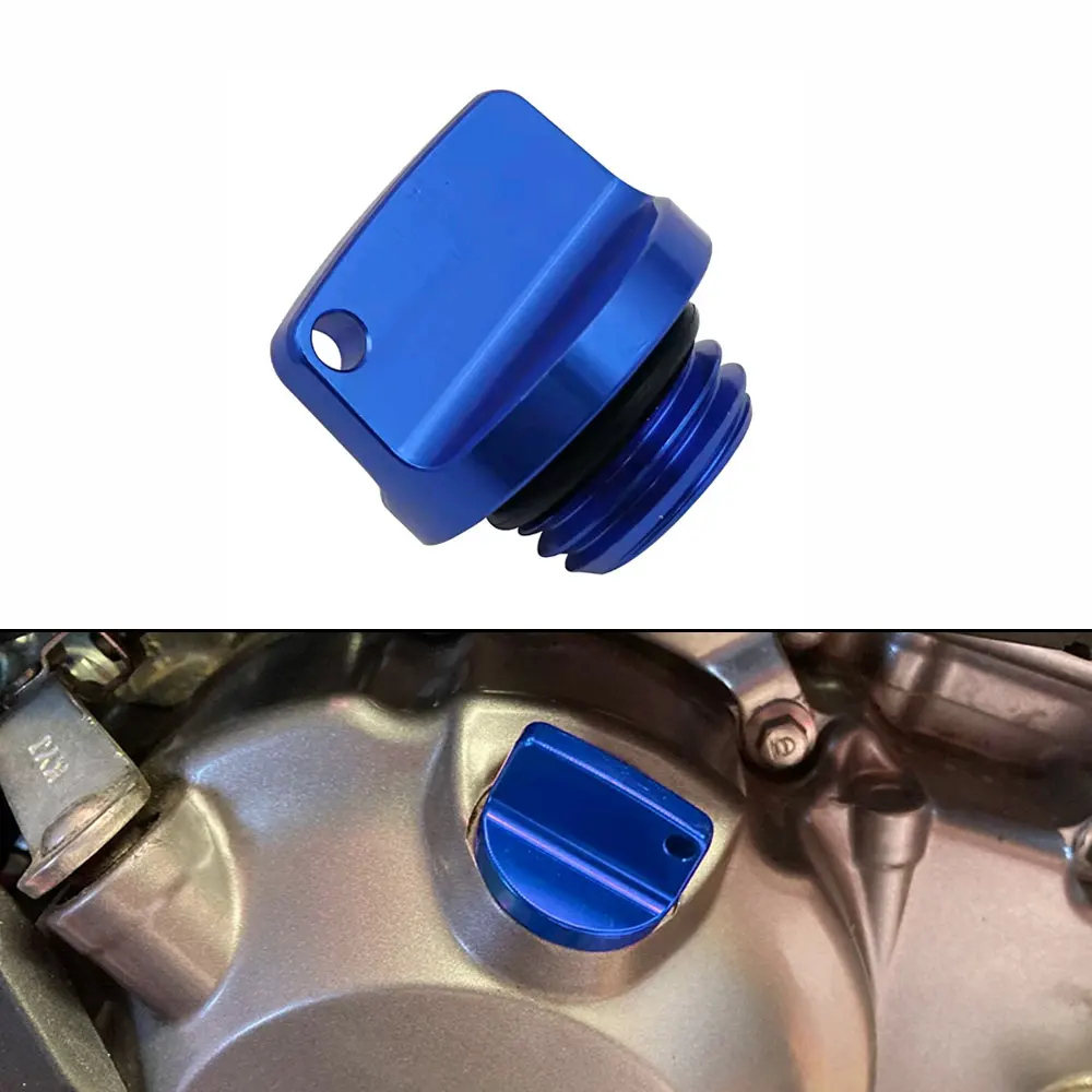 M20*2.5 Sekrup Pembuangan Oli Bagian Penutup Tangki Bahan Bakar Gas Sepeda Motor CNC Modifikasi Tutup Oli Mesin untuk Honda Suzuki Kawasaki