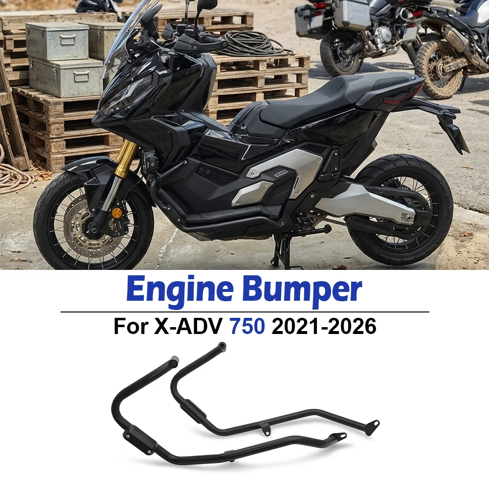 For Honda X-ADV 750 XADV 750 XADV750 2021-2026 2025 Motorcycle Engine Body Frame Side Protector Guard Bumper Bar Crash Buffer