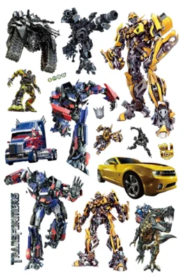 TransDevices Robot Optimus Prime Wall Art Stickers, Decal Decor, Vinyl Poster, Mural, Fourni, Liable, bt, DIY Kids Gift