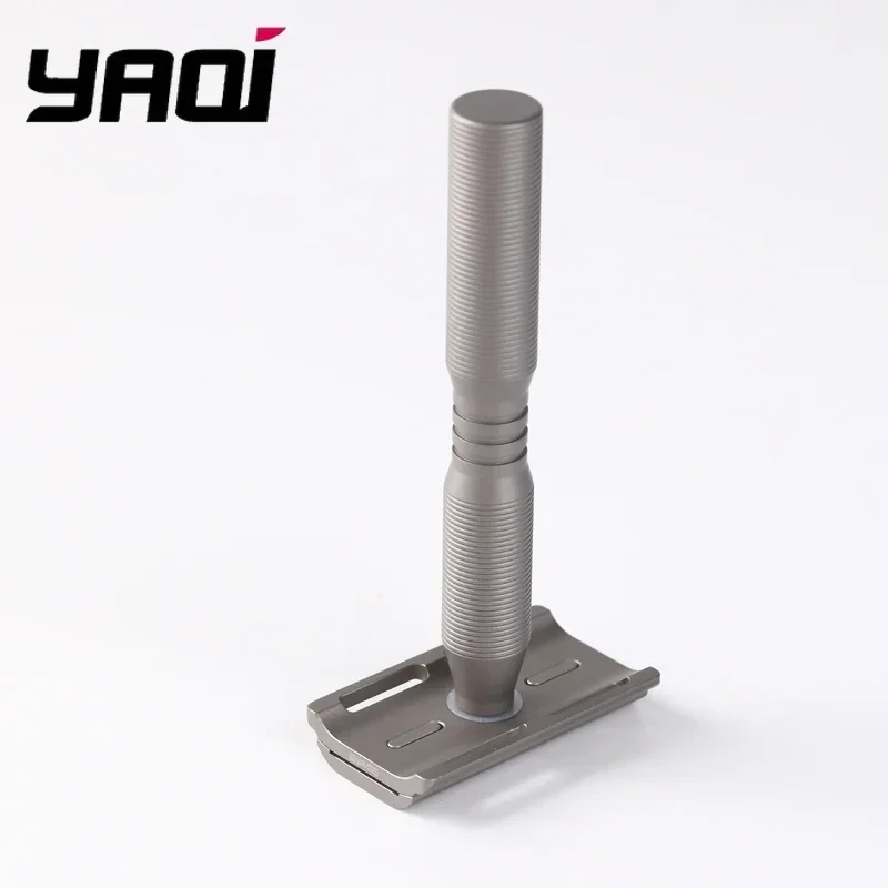 Afeitadora de barba YAQI Ghost, maquinilla de afeitar de seguridad ligera de titanio, afeitadora de barba coleccionables, regalo de cumpleaños para novio