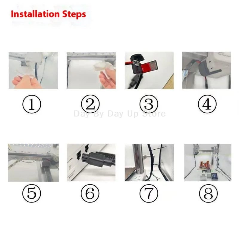 

1 шт. магнитная установка светодиодная лента из алюминиевого сплава для Bambu Lab A1/A1 мини-светодиодная панель комплект аксессуаров «сделай сам»