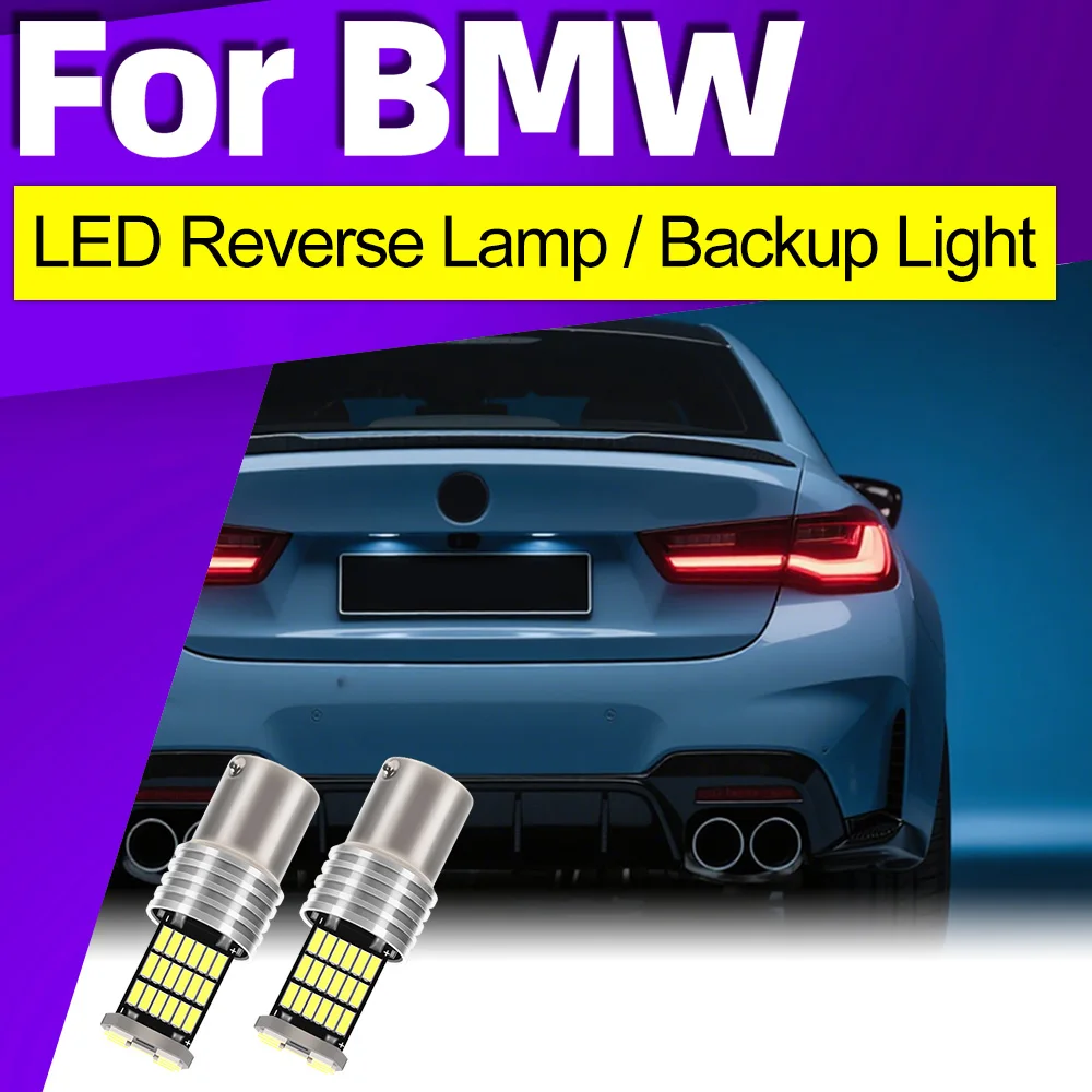 

2x Car LED Reverse Lamp Backup Light P21W Ba15s 1156 For BMW 1 2 3 Series E46 E81 E87 F20 F21 F22 F23 F45 F46 F30 F35 F31 F34