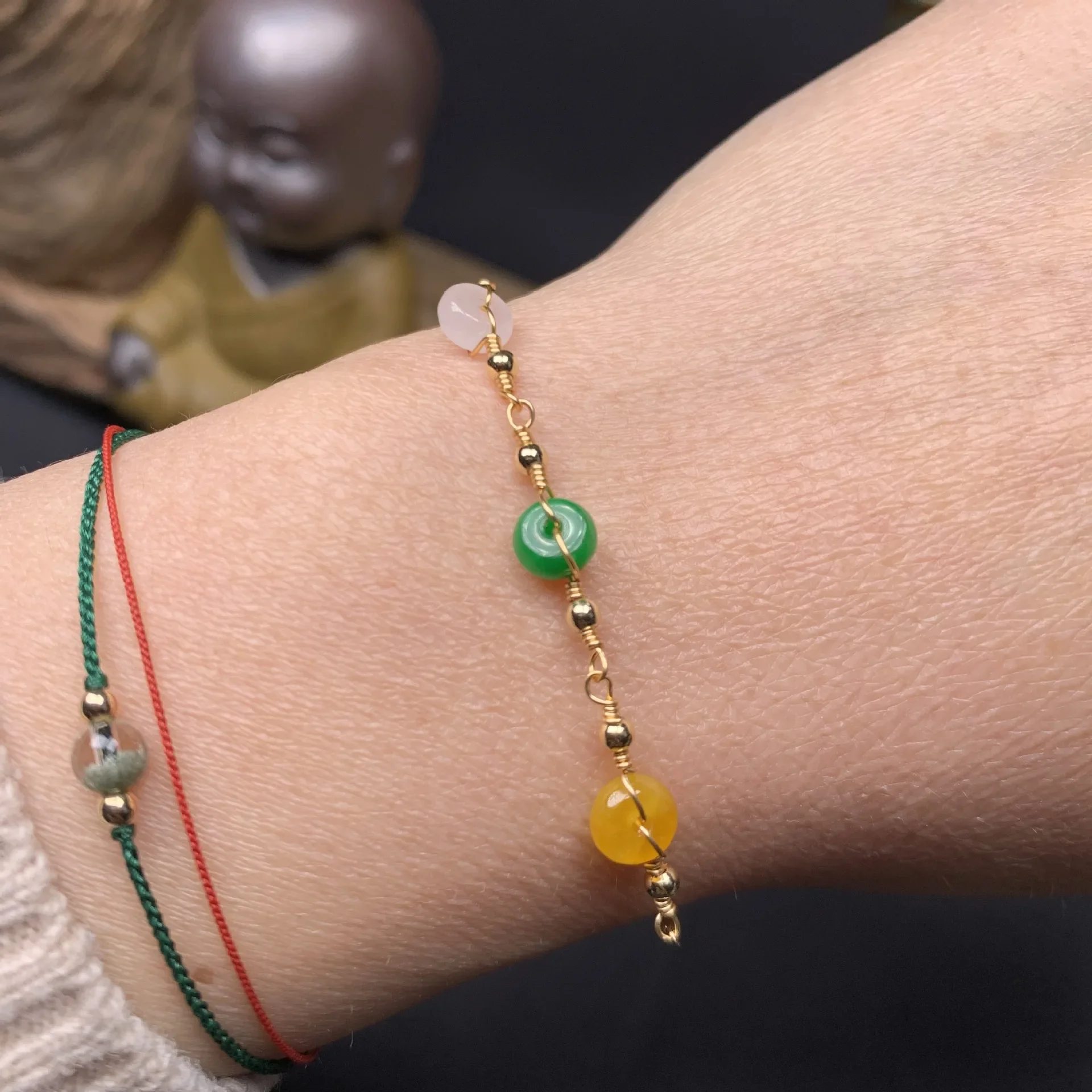 Pulseras de Jade para mujer, brazaletes de moda con amuleto de Esmeralda, joyería Natural para hombre, de plata 925 amuleto, regalos de diseñador