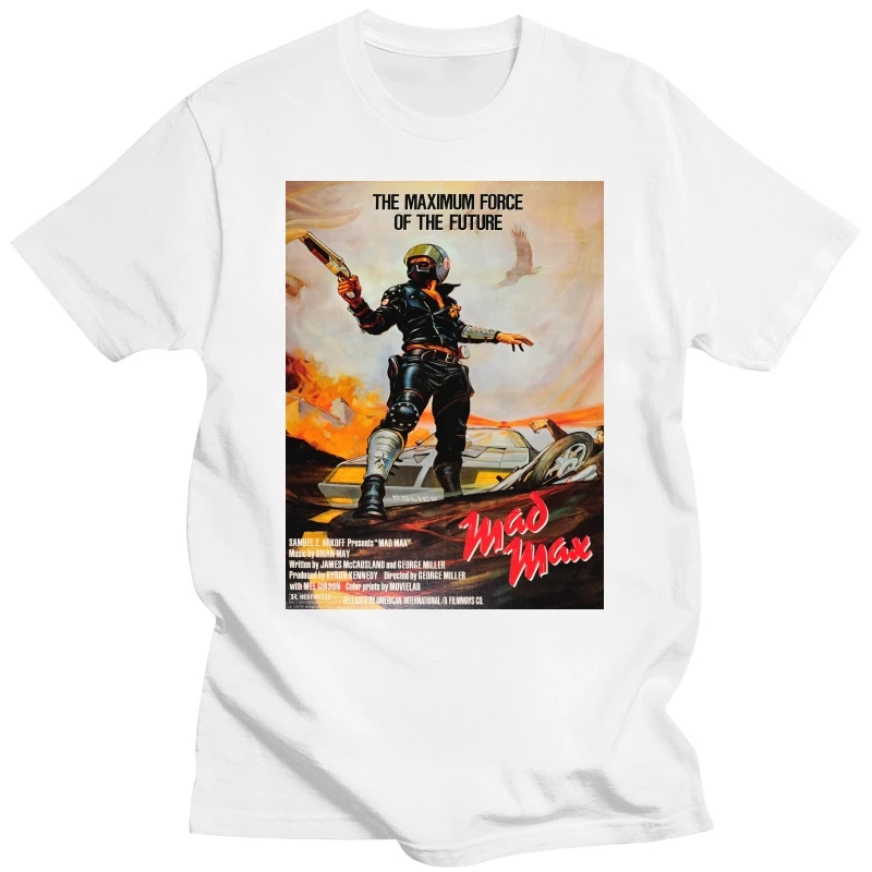 Mad Max Film Poster 70S Action Retro T Shirt 958 Loose Plus Size Tee Shirt