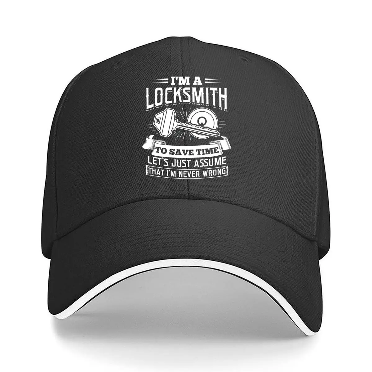 

Locksmith - Bold, Text - Themed Design Sandwich Baseball Cap