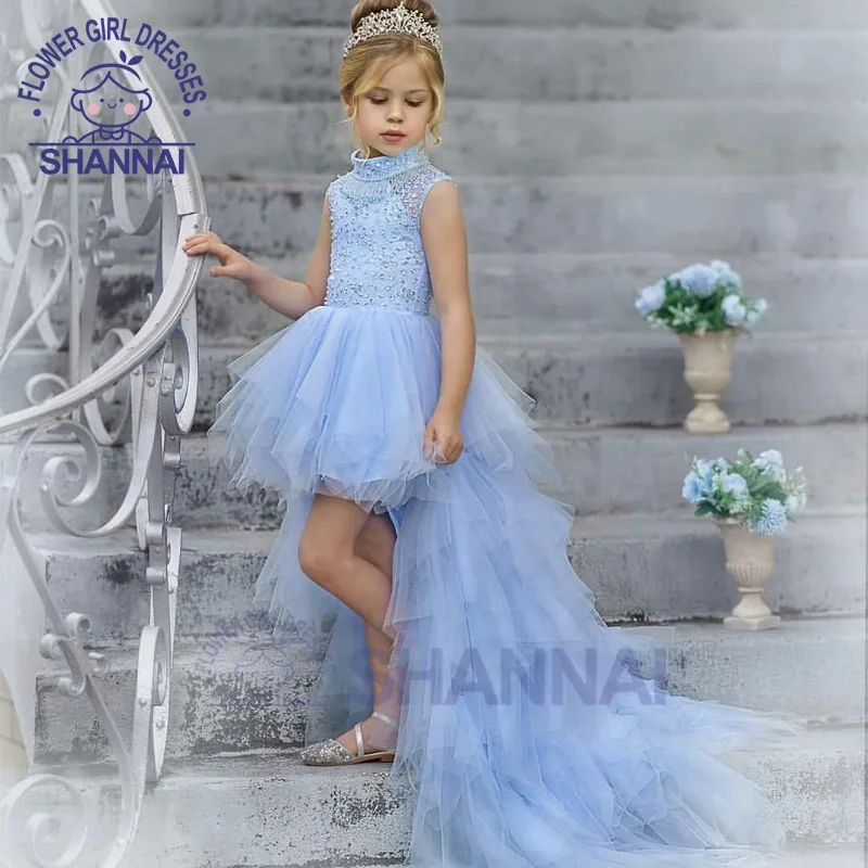 

Flower Girl Dresses for Weddings Exquisite A-LINE Sleeveless Bridesmaid Evening Prom Princess Pageant Dress for Girls 1-14