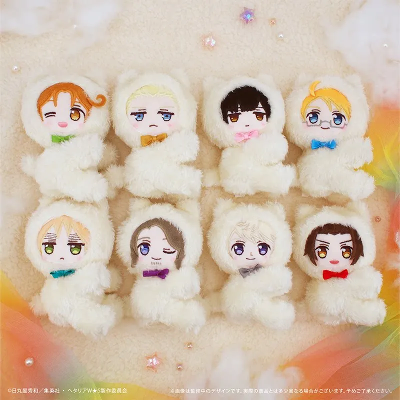 

TAPIOCA Hetalia Palm Magnetic Plush Dolls Cat Costume Anime Peripheral 8 Styles 110mm Cute Stuffed Toys For Anime Fans Gift