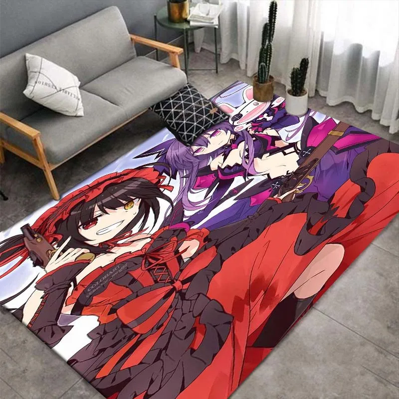 anime，Dating Wars,Carpet Rug for Living Room Bedroom,Kitchen Doormat Bathroom Anti-slip Floor Mat