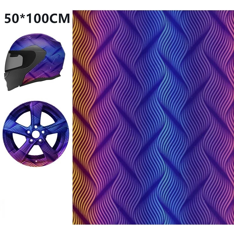 Wave Pattern Hydrographic Film Water Transfer Printing Film Hydro Dip Film DIY Decoration For Car,Furniture, 50Cmx100cm