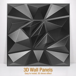 Panel de pared estéreo 3D no autoadhesivo, 3D pegatina de pared, azulejo de arte, papel tapiz 3d para habitación, baño y techo, 30x30cm