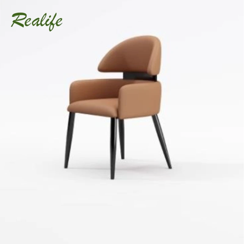 Italian Style Dining Chair For Home Use Modern Simplicity Light Luxury Designer Style Cream Style Stool Minimalist Dining Chair