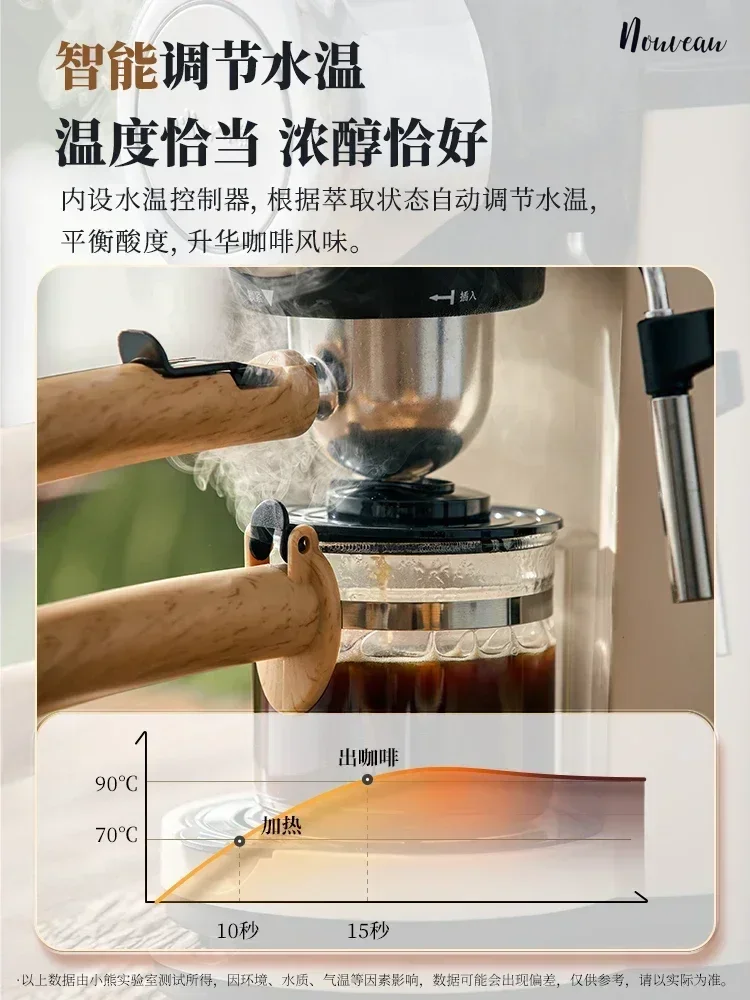 All-in-one coffee machine: Portable coffee machine with American brewing and portable design Smart coffee machine