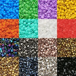 1900Pcs 10g 2mm Mini Glass Beads 10/0 Glass Tube Solid Color Seed beads For Needlework Jewelry DIY Making Bracelet Accessories