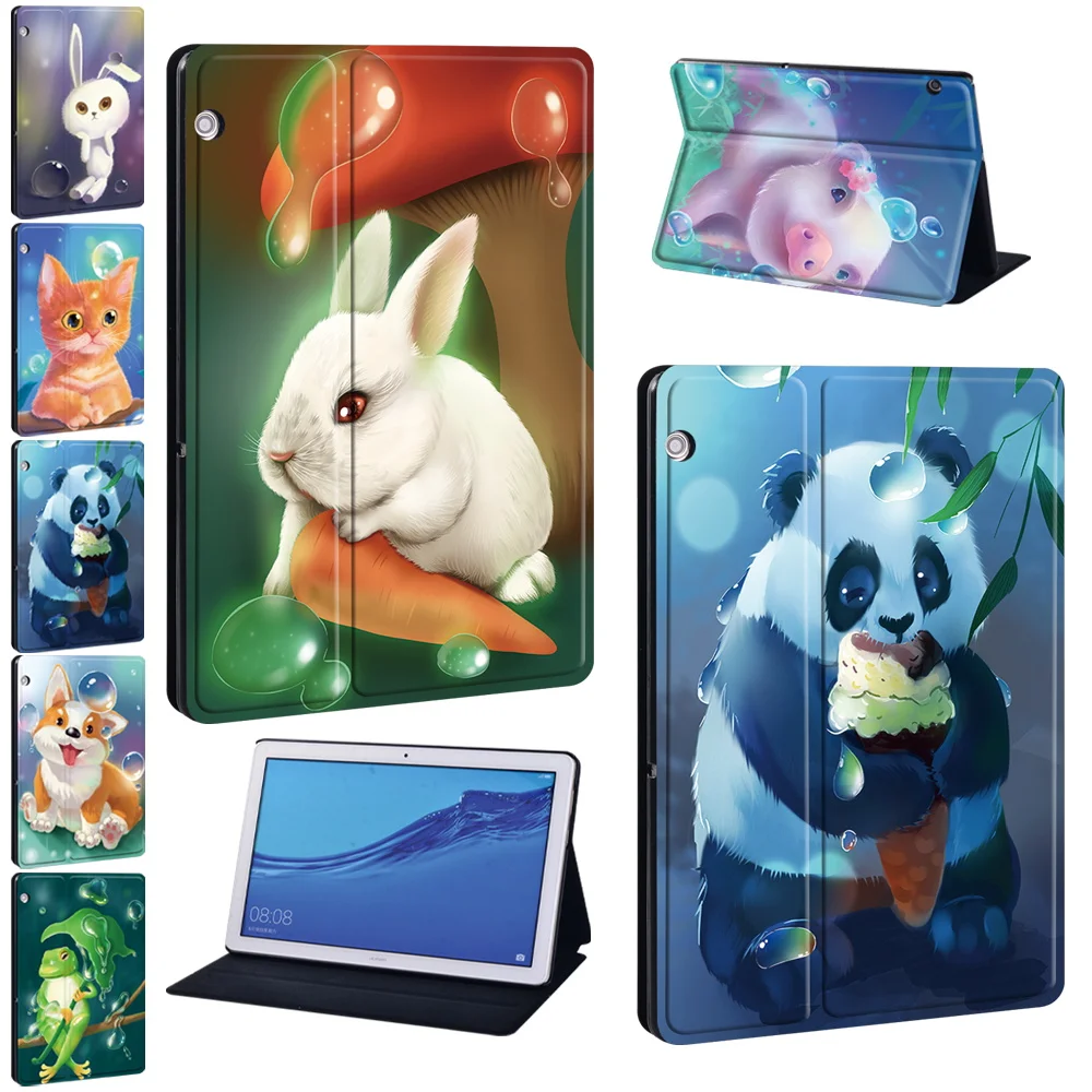

Чехол для Huawei MediaPad T3 8,0/T3 10 9,6 дюйма/T5 10 10,1 дюйма/M5 Lite 10,1 дюйма/M5 10,8 дюйма, защитный чехол с анималистическим принтом, защита от падения