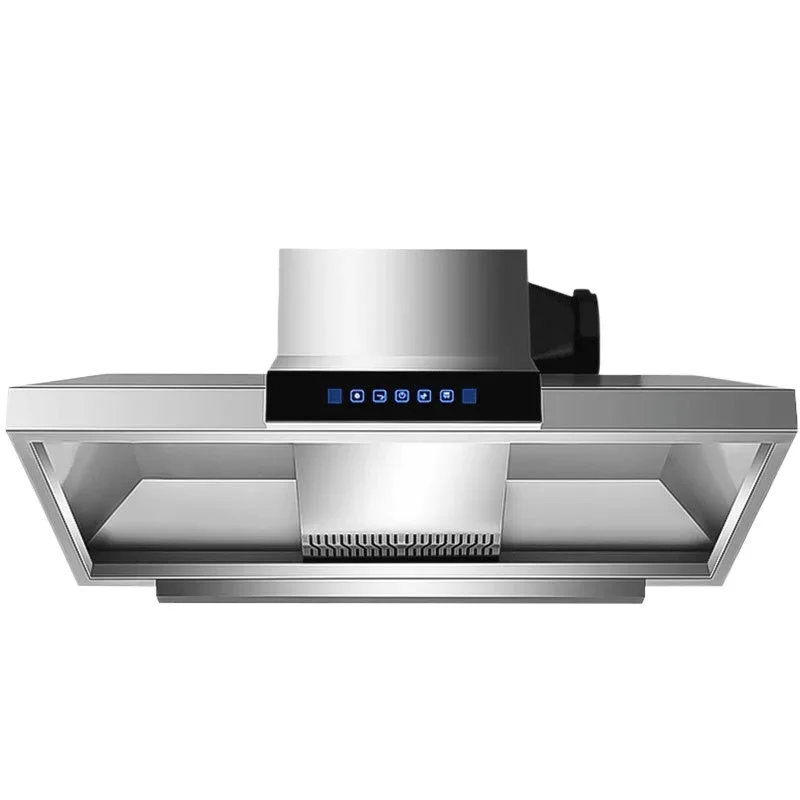 

Commercial range hood Smart kitchen Hotel hotel Hotel no-cleaning large suction stainless steel range hood